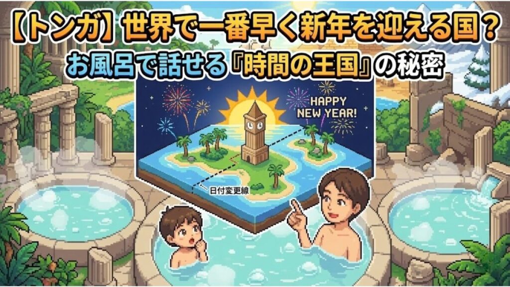 【トンガ】世界で一番早く新年を迎える国？ お風呂で話せる『時間の王国』の秘密