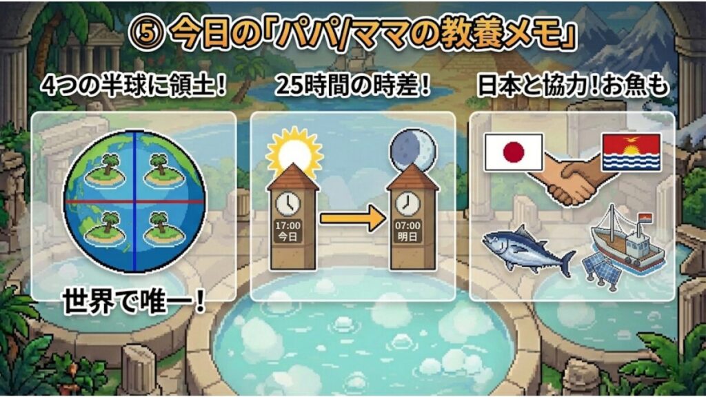 ⑤ 今日の「パパ/ママの教養メモ」